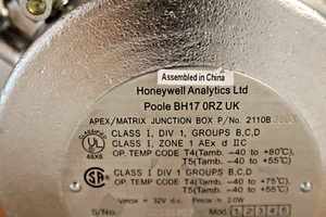 Sensor remoto HONEYWELL APEX/MATRIX 2110B2103 JBox UL/CSA (a prueba de explosiones) - Imagen 1 de 12
