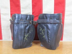 Vintage 1920s Chuck Taylor Leather Basketball Knee Pads Sheepskin Rare! Antique - Picture 1 of 8