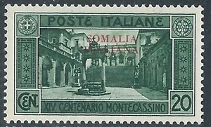1929 SOMALIA MONTECASSINO 20 CENT MNH ** - RE1-2 - Picture 1 of 1