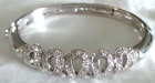 Nolan Miller Silver Tone Bracelet with Clear Crystals