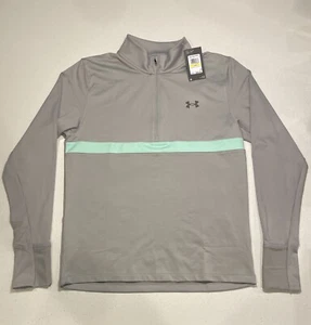 NWT Men’s Under Armour Run Infrared Up The Pace 1/2 Zip Jacket | Gray | Medium - Picture 1 of 5