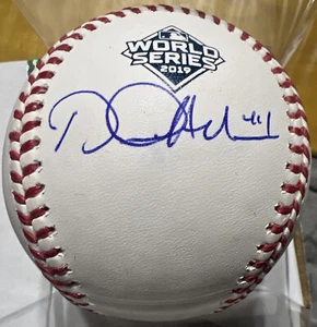 DANIEL HUDSON AUTOGRAPHED SIGNED 2019 WS MLB BASEBALL NATIONALS PSA/DNA AH86386 - Picture 1 of 5