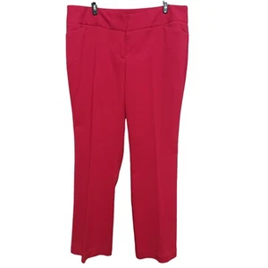 Pantalones Worthington Petite para mujer talla 12P rojos cónicos calce moderno tiro medio vacaciones - Imagen 1 de 9