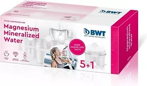 BWT Magnesium Mineralized Water Filter, 6-Pack - Long Life Mg2+, 6x120L Capacity - Picture 1 of 4