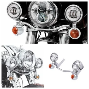 Passing Fog Lights Bar LED Turn Signals Lamp For Harley Softail Heritage Classic - Picture 1 of 12