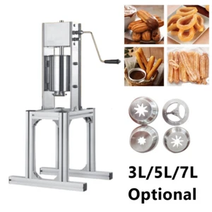 Commercial Manual Churro Machine 3L/5L/7L Vertical Churrera Churros Maker New - Afbeelding 1 van 14