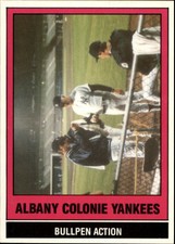 1986 Albany-Colonie Yankees TCMA #32 Bullpen Action Monbouquette/Easley