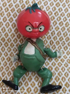 VINTAGE TOY LORD TOMATO TOMATE CELLULOID DOLL 'CIPOLLINO' 50's SOVIET USSR CCCP - Picture 1 of 24