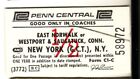 Bilet kolejowy Penn Central East Norwalk lub Westport & S - Nowy Jork 1976