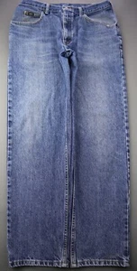 Pantalones de mezclilla Lee rectos de algodón lavado medio vintage para hombre talla 34x30 (Sr 33x30) - Imagen 1 de 9