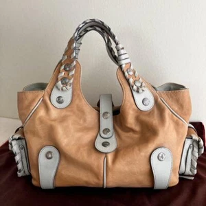 Chloe Silverado Handbag One Shoulder Bag Leather Beige Used 531 used from JAPAN - Picture 1 of 10