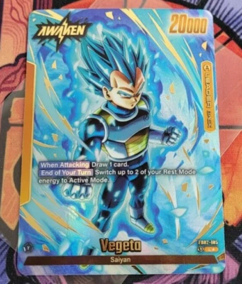 Vegeta Leader L	FB02-105 Secret Rare Alternate Art Dragon Ball Fusion World Card - Image 1 of 4