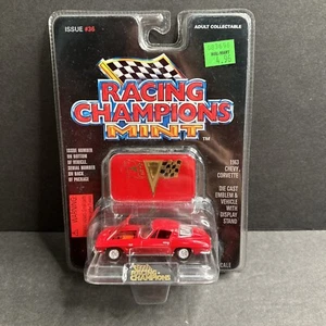 Racing Champions Mint Issue #36 1963 Chevy Corvette Red Diecast Emblem NEW - Picture 1 of 10