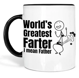 FUNNY FATHERS DAY WORLD'S BEST DAD! MUG GIFT FOR DAD COFFEE MUG DADDY - Picture 1 of 5