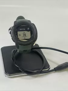 Garmin Instinct 2s Solar GPS-Uhr - Graphit 40 mm - grünes Armband - Bild 1 von 7
