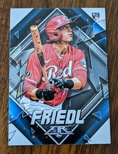 2022 Topps Fire TJ Friedl RC Cincinnati Reds #86 Rookie - Picture 1 of 2