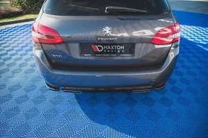 Difusor de aletas de aproximación trasera para Peugeot 308 SW Mk2 FL negro brillante - Imagen 1 de 7