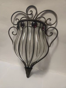 Vaso da appendere a parete vintage in gabbia - Foto 1 di 9