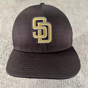 San Diego Padres Hat Cap Fitted Mens 7 3/8 Brown MLB Baseball New Era - Picture 1 of 11