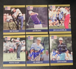 1990 Pro Set Golf signed Autogrammkarte Lot 6 - Bild 1 von 1