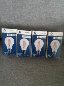 Light Bulb Clear 4.5w Filament LED GLS Dimmable 2700K B22 470lm =40w - Picture 1 of 3