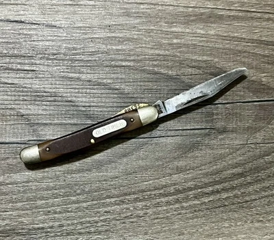 Vintage SCHRADE OLD TIMER Knife USA 18OT Mighty Mite Liner Lock Tip Damage! - Image 1 of 4