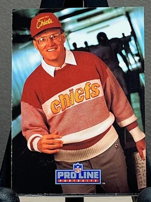 1991 Pro Line Portraits - #181 Marty Schottenheimer Kansas City Chiefs - Image 1 of 2