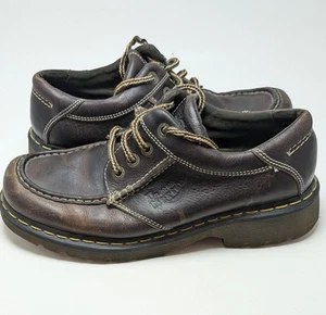 Mens Vintage Dr. Doc Martens Brown Leather Oxfords Outdoor Shoes 8A45 Size 11 - Afbeelding 1 van 7