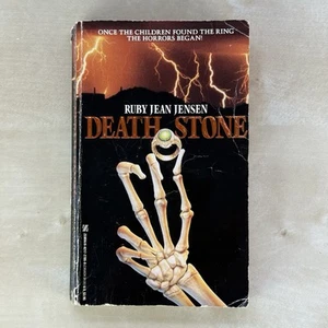Ruby Jean Jensen DEATH STONE 1989 First Printing Paperback Zebra Books Horror - Imagen 1 de 9
