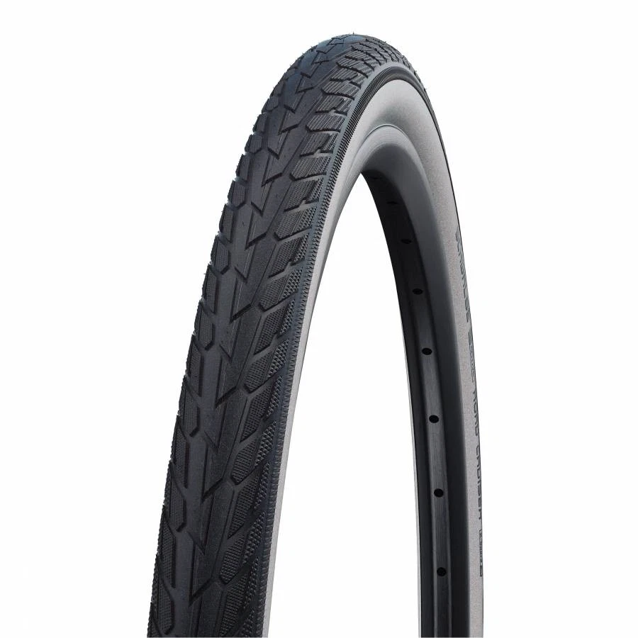 26 x 1.75 Schwalbe Road Cruiser HS484 schwarzer MTB-Reifen mit beigem Seitenrand - Bild 1 von 1