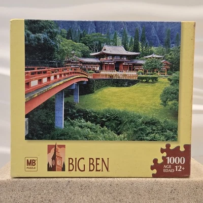 Puzzle 1000 Pieces Byondo-In Temple Oahu Hawaii 2006 MB Big Ben USA New Sealed - Image 1 of 4