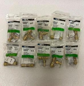 10 Watts 3/8 in OD Compression Needle Valve Watts LFA-140 Lead Free - Picture 1 of 2