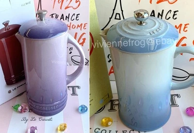 LE CREUSET PROVENCE BLUE BELL PURPLE COASTAL BLUE FRENCH COFFEE PRESS 27 / 34 OZ - Image 1 of 4