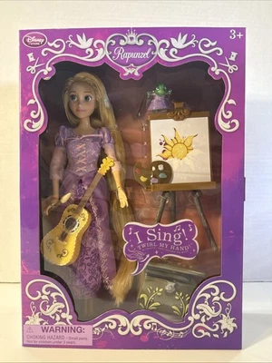 Exclusivo juego de muñeca Rapunzel cantora de Disney Store con guitarra, Pascal ¡NUEVO EN CAJA FUNCIONA! Foto 1 de 4
