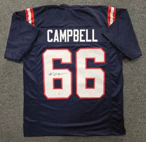 NEW ENGLAND PATRIOTS WILL CAMPBELL AUTOGRAPHED SIGNED JERSEY JSA HOLO - Picture 1 of 3