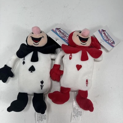Disney Store Bean Bag Plush Red Card Black Card Alice in Wonderland With Tags - Image 1 of 4