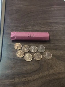 1972 S Lincoln Cent Roll. UNC. - Picture 1 of 2