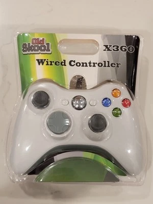 Old Skool Wired USB Controller for PC & Xbox 360 - White - Image 1 of 4