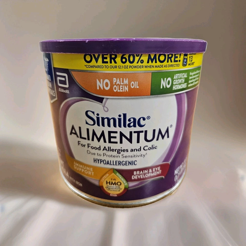 Fórmula infantil hipoalergénica Similac Alimentum - 19,8 oz caducidad 07/01/2027 Foto 1 de 4