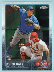 2015 TOPPS MLB BASEBALL CHROME REFRACTOR CARD - [CHICAGO CUBS] - 89 Javier BAEZ - Picture 1 of 3