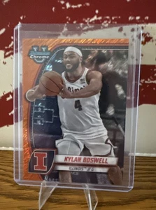 2024-25 Bowman U Chrome Kylan Boswell #78 arancione brillante /65 Illini NCAA - Foto 1 di 2
