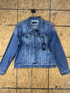 Kut from the Kloth Jacket Womens XL Plus Helena Classic Denim Blue Cotton - Picture 1 of 9