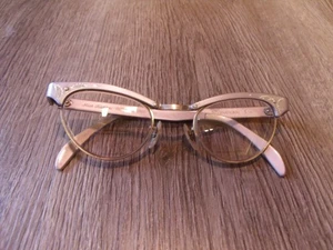 VINTAGE MISS FASHION INTERNATIONAL 1/10 12KT GF CAT EYE EYEGLASSES FRAMES - Picture 1 of 3