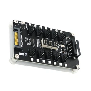 Motherboards 1 to 10 port PWM Fan 4 Pin Cooling Fan Hubs Extension Splitter - Afbeelding 1 van 8