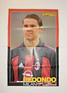 GUERIN SPORTIVO MAXI POSTER AFFICHE REDONDO MILAN E MILOSEVIC 1999 - Imagen 1 de 2