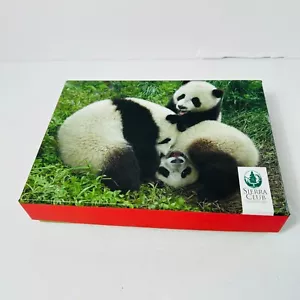 Sierra Club Animali in Gioco 20 Carte Vuote Melograno Panda Ghepardo Orango - Foto 1 di 4
