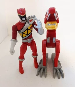 Power Rangers Red Ranger Dino Charge 12" Inch TALKING Figure & T-rex Zord - Picture 1 of 6