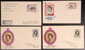 Aden 1953-1957 Queen Elizabeth Collection of 7 Different FDCs - Picture 1 of 2