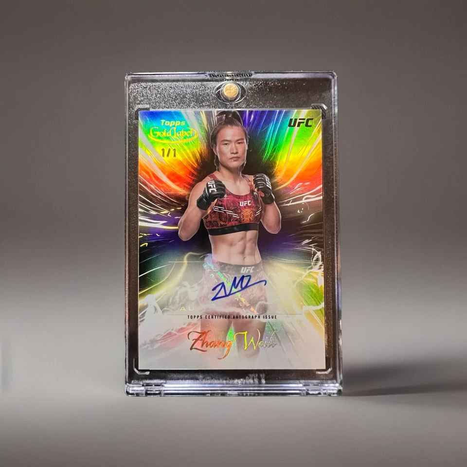 2024 Topps Gold Label UFC - Zhang Weili - AUTO 1/1 !!!!  SGS-ZWE   RARE!!!  Mint - Image 1 of 3
