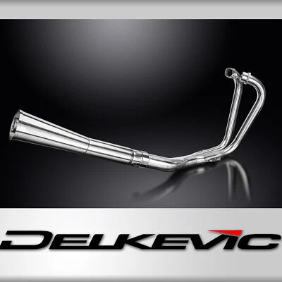 Silenciador megáfono acero inoxidable escape completo Kawasaki Z750B Twin 1976-1979 2-1 Foto 1 de 4